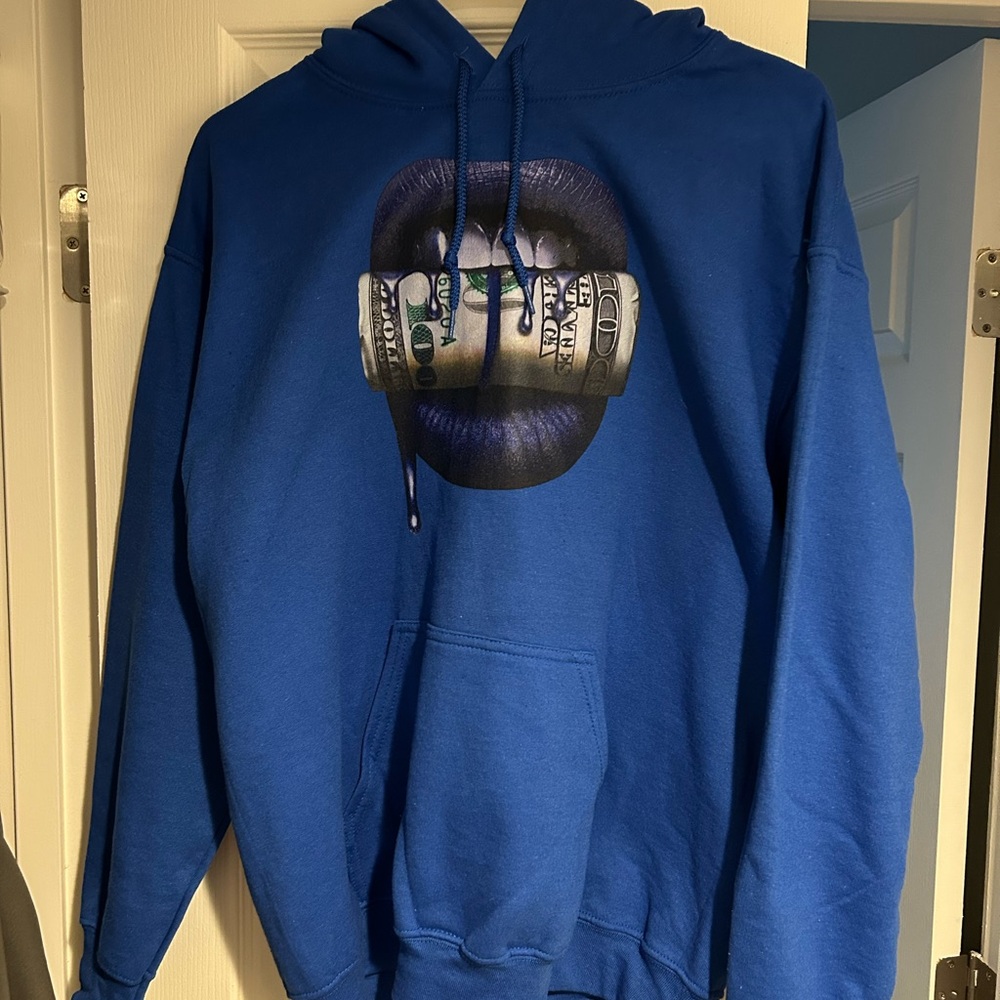 Blue Graphic Hoodie